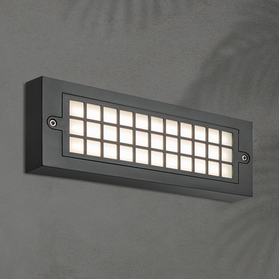 ΦΩΤΙΣΤΙΚΟ ΤΟΙΧΟΥ  LED 6W 255X30X90 3CCT IP65 ΓΡΑΦΙΤΗΣ ARTE ILLUMINA SENARIO