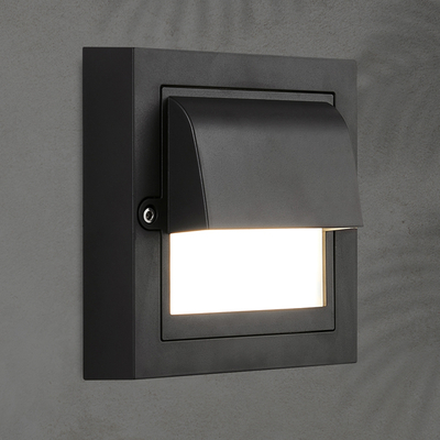 ΦΩΤΙΣΤΙΚΟ ΤΟΙΧΟΥ LED 6W 135X135X55 3CCT IP65 ΜΑΥΡΟ ARTE ILLUMINA SENARIO