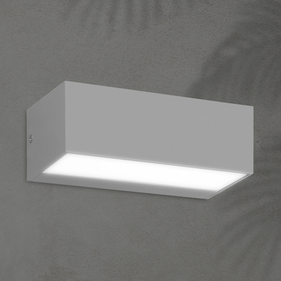 ΦΩΤΙΣΤΙΚΟ ΤΟΙΧΟΥ LED 12W 230X90X100 3CCT IP65 ΓΚΡΙ ARTE ILLUMINA LIMA