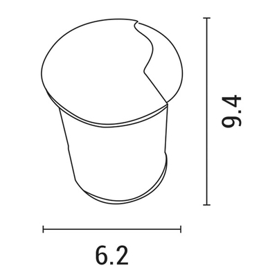 ΦΩΤΙΣΤΙΚΟ ΔΑΠΕΔΟΥ ΕΞΩΤΕΡΙΚΟ 1F LED 3W IP65 85-265V Φ62mm ΜΑΥΡΟ PRO ARTE ILLUMINA