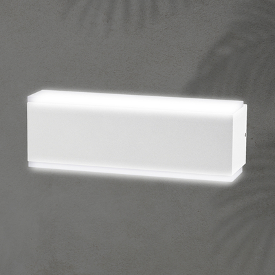 ΑΠΛΙΚΑ ΤΟΙΧΟΥ ΑΛΟΥΜΙΝΙΟΥ LED UPDOWN ΤΕΤΡΑΓΩΝΗ 10W ΛΕΥΚΗ ARTE ILLUMINA  NIKITA