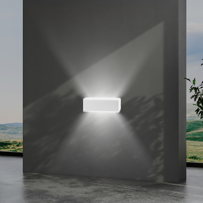 ΑΠΛΙΚΑ ΤΟΙΧΟΥ ΑΛΟΥΜΙΝΙΟΥ LED UPDOWN ΤΕΤΡΑΓΩΝΗ 10W ΛΕΥΚΗ ARTE ILLUMINA  NIKITA