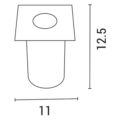 ΦΩΤΙΣΤΙΚΟ ΔΑΠΕΔΟΥ ΧΩΝΕΥΤΟ ΜΕ ΠΛΑΣΤΙΚΗ ΒΑΣΗ ΤΕΤΡΑΓΩΝΟ GU10 IP65 33W ARTE ILLUMINA