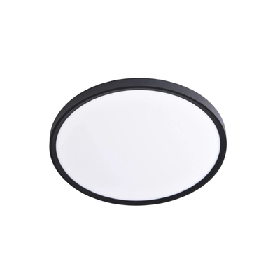 Inlight Πλαφονιέρα οροφής LED 50W 3CCT (by switch on base) σε μαύρη απόχρωση D:60x2,5cm (42036-A-Black)