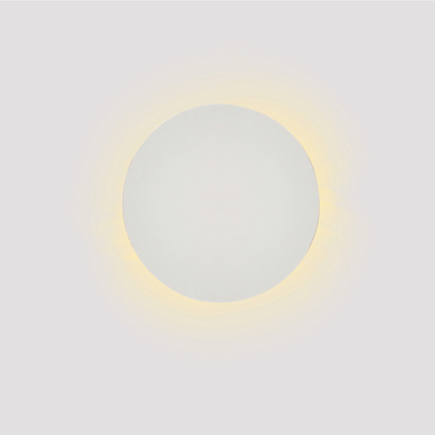 Inlight Επιτοίχιο φωτιστικό λευκό από γύψο LED 8W 3000K D:25cm (43052-White)