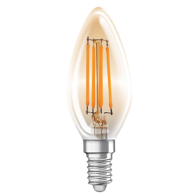 JUST LED JUSTLed-LED Filament Ε14 C35 6W 3000K Φυσικό Amber Dimmable (B143506401)