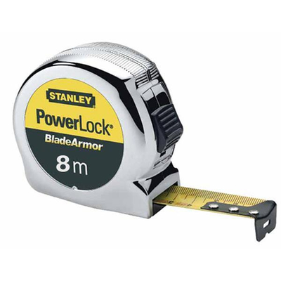 Μέτρο MICRO POWERLOCK BLADE ARMOR με κέλυφος ABS και λάμα 25mm - 8m σε blister / 0-33-527