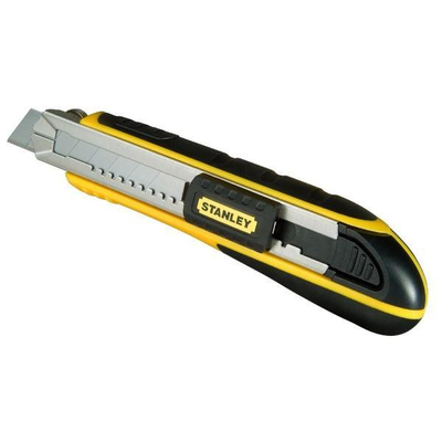 Φαλτσέτα πλαστική FATMAX 18mm με φαρδιά λάμε σε blister, μεταλλικός οδηγός και stop βιδωτό / 0-10-481