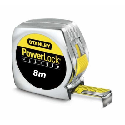 Μέτρο POWERLOCK με κέλυφος ABS και λάμα 25mm - 8m / 1-33-198