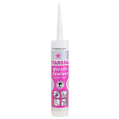 Στόκος ακρυλικός 25τεμ. STARSEAL 260ml λευκός βαφόεμνος με χρώματα υδατικής και συνθετικής βάσης, άοσμος, εξαιρετική πρόσφυση χωρίς αστάρι, εύκολο στη χρήση και το καθάρισμα, εξαιρετική λευκότητα / 10957801