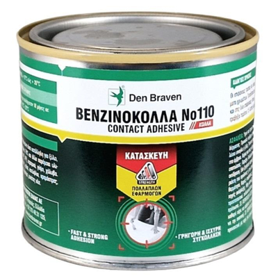 Βενζινόκολλα 410gr μελί χωρίς τολουόλη, αντοχή σε υγρασία, νερό και καιρικές συνθήκες, ελαστική μετα την ωρίμανση, καλή πρόσφυση, για εσωτερική και εξωτερική χρήση / 34050000
