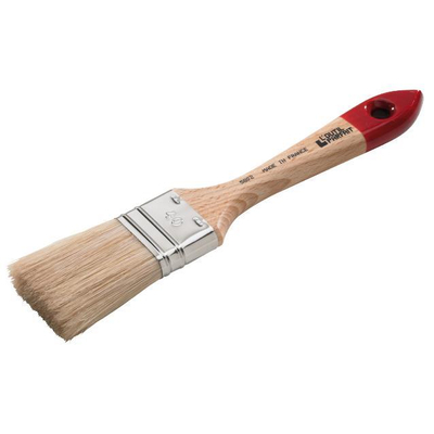 Πινέλο για επίπεδες επιφάνειες, για ολα τα χρωμάτα 6τεμ. διπλό με ξύλινη λαβή και άσπρη τρίχα Νο20mm / 5802-020