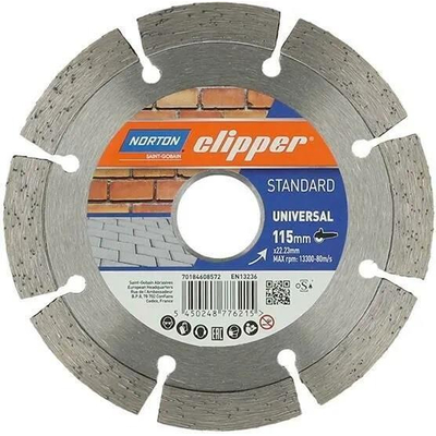Δίσκος διαμαντέ μπετού STANDARD UNIVERSAL 230X2,6X22,23mm γενικής χρήσης για όλα τα δομικά ύλικα όπως μπετόν, τούβλο, κεραμίδι. / 70184608575