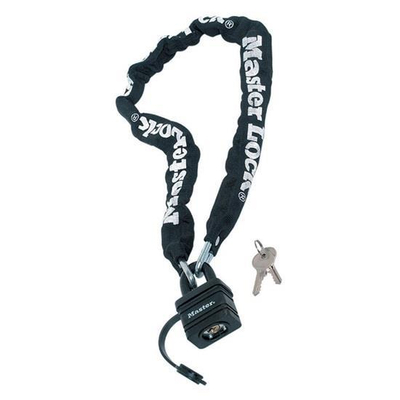 Aλυσίδα με λουκέτο
• Ατσάλινη αλυσίδα, αντέχει σε παραβιάσεις με λοστό, πριόνι, ψαλίδα.
• Η αλυσίδα έχει ανθεκτικό υφασμάτινο κάλυμμα για προστασία
από γρατζουνιές και διάβρωση
• Με λουκέτο 40mm ανθεκτικό στις καιρικές συνθήκες
• Το λουκέτο διαθέτει κάλυμμα βινυλίου για προστασία
από γρατζουνιές και διάβρωση / 8390E