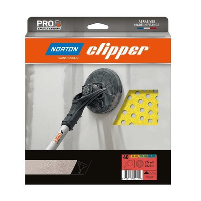 Γυαλόχαρτο velcro 5τεμ. 225mm κίτρινο Νο220 για τριβείο τοίχου / 66254431445