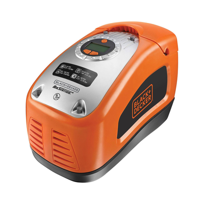 Αεροσυμπιεστής μέγιστη πίεση 160 PSI, μέγιστη πίεση 11,03 BAR, βύσμα 230V-12V διατίθεται με ακροφύσια & σωλήνα για λάστιχα αυτοκινήτων / ASI300-QS