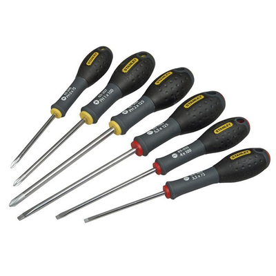 Κατσαβίδια FATMAX σετ 6 τεμ. 3 ίσια (3.5x75, 4x100, 5.5x125) και 3 phillips(PH0,PH1,PH2,PH3) σε blister / FMHT0-62626