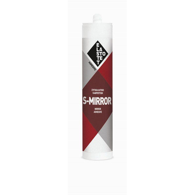 Καθρεφτόκολλα S - MIRROR 12τεμ. φύσιγγα 280ml λευκή, ενός συστατικού,
με εξαιρετικές συγκολλητικές ικανότητες σε όλα τα
 υποστρώματα, όπως ξύλο, νοβοπάν, μπετόν, σοβά,
τοίχους βαμμένους με πλαστικά χρώματα ή ριπολίνη.
Είναι άοσμη και δεν ενοχλεί καθόλου το δέρμα και
τα μάτια. / P.01824