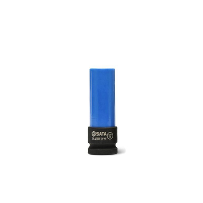 Καρυδάκι αέρος 1/2" 19mm για ζάντες με επένδυση. Μανίκι που δεν αφήνει σημάδια για την αποφυγή ζημιάς στο κέντρο
κατά τη χρήση
Για χρήση με κατσαβίδια κρούσης
Σχεδίαση εκτός γωνίας για να μειώνει την αδράνεια των βιδών
Βαθύ καρυδάκι για να φτάνει σε περισσότερες βίδες
Το χρωματιστό μανίκι επιτρέπει εύκολη αναγνώριση μεγέθους
Φινίρισμα μαύρου οξειδίου για αντοχή στη διάβρωση
Χάλυβας κράματος χρωμιομολυβδαινίου (Cr-Mo) για εξαιρετική
αντοχή και διάρκεια ζωής / ST34412H