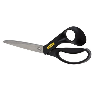 Ψαλίδι inox γενικής χρήσης 240mm. Oδοντωτές λάμες που κρατάνε το υλικό σταθερό την ώρα της κοπής. Ιδανικό για γενικές κοπές. Κόβει: νήματα, χοντρά υφάσματα και διάφορα άλλα υλικά. / STHT0-14102