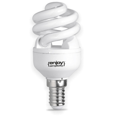 El100010 | t2 Extra Slim Spiral|9w(>43w)ε14|2700k|485lm|{enjoysimplicity}™