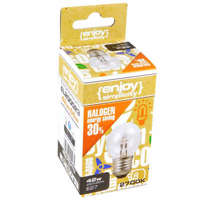 El200019 | g45 Halogen|18w(>25w)e27|2700k|204lm|{enjoysimplicity}™