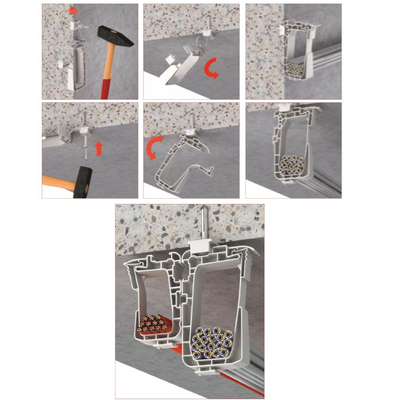 6531 | Πλαστικο Στηριγμα Ανοιξε Κλεισε Μικρο 20 Καλωδια νυμ 3x1,5