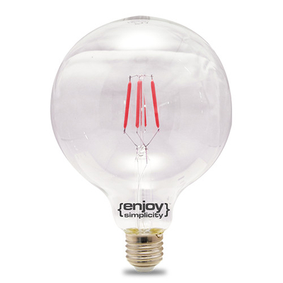 El828005 | Dreamled Fillament Coloured G80|4w E27|kokkino|{enjoysimplicity}™