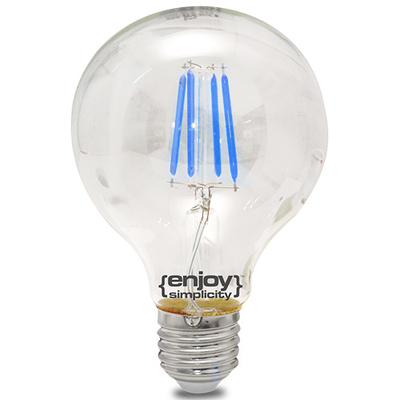 El828006 | Dreamled Fillament Coloured G80|4w E27|μπλε|{enjoysimplicity}™