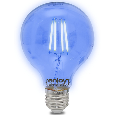 El828006 | Dreamled Fillament Coloured G80|4w E27|μπλε|{enjoysimplicity}™