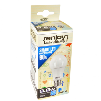El101306 | Smartled a60 on-off Cont.dim|9.2w(>60w)ε27|6500k|880lm|{enjoysimplicity}™