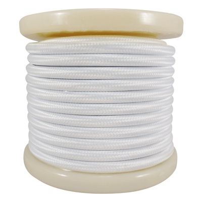 El330005 | Textile Cable 2x0.75mm²- Ρολλό 10mt – Λευκό