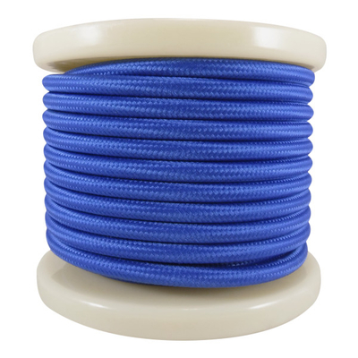 El330018 | Textile Cable 2x0.75mm²- Ρολλό 10mt – Μπλε