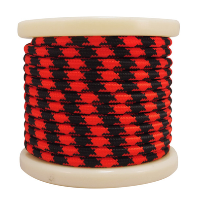EL330036 | Textile Cable 2x0.75mm²- ρολλό 10mt – Κόκκινο Μαύρο