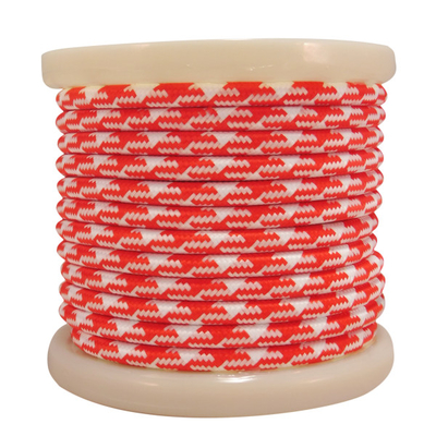 EL330037 |  Textile Cable 2x0.75mm²- ρολλό 10mt – Kόκκινο και Λευκό