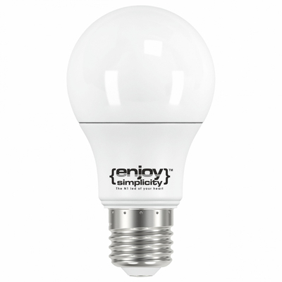El716470 |led A60|4.9w(>40w)ε27|6500k|520lm|enjoysimplicity™