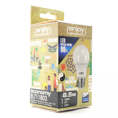 El716060 | led A60|10w(>75w)ε27|6500k|1060lm|enjoysimplicity™