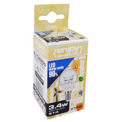 El732250 | led Ρ45|3.4w(>25w)ε14|2700k|250lm|διαφ|{enjoysimplicity}™