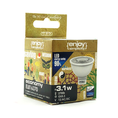 El814255 | led Gu5.3 Mr16|ac/dc12v|3.2w(>35w)|2700k|250lm|36°|{enjoysimplicity}™