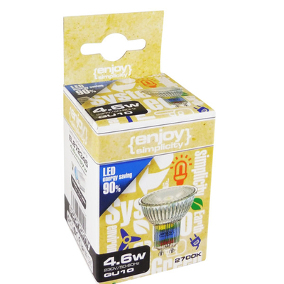 El872260 | led Gu10 Glass|3.5w(>35w)|2700k|300lm|36°|{enjoysimplicity}™