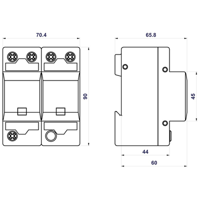 10451 | HSLA25-275/1+1 |SPD T1+T2+T3 |ΑΝΤΙΚΕΡΑΥΝΙΚΟ ΠΑΛΜΙΚΟΥ ΡΕΥΜΑΤΟΣ & ΠΡΟΣΤΑΤΕΥΤΙΚΟ ΥΠΕΡΤΑΣΗΣ | Hakel®