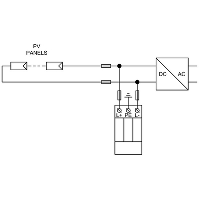 16371 | HLSA6,5 PV 1000 M S  |PV SPD T1+T2 ANTIKEΡΑΥΝΙΚΟ & ΑΠΑΓΩΓΟΣ ΥΠΕΡΤΑΣΕΩΝ ΓΙΑ ΦΩΤΟΒΟΛΤΑΙΚΑ |Hakel®