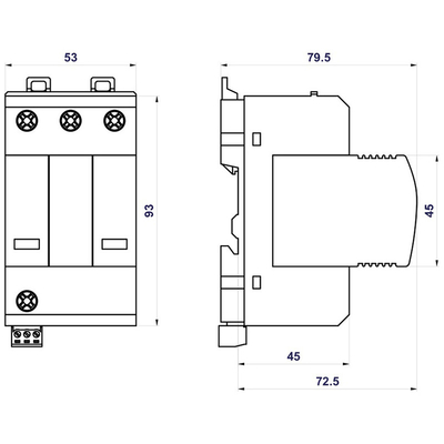 16371 | HLSA6,5 PV 1000 M S  |PV SPD T1+T2 ANTIKEΡΑΥΝΙΚΟ & ΑΠΑΓΩΓΟΣ ΥΠΕΡΤΑΣΕΩΝ ΓΙΑ ΦΩΤΟΒΟΛΤΑΙΚΑ |Hakel®