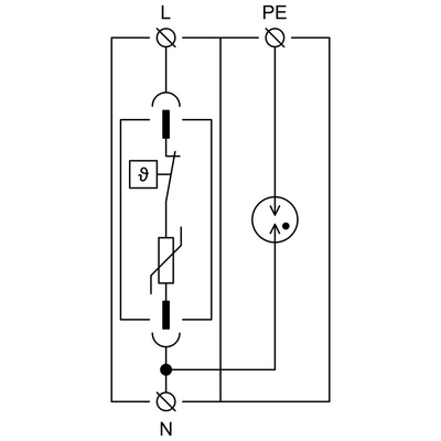 27081 | HSA-275/1+1 M | SPD T2+T3 | ΑΠΑΓΩΓΟΣ ΚΡΟΥΣΤΙΚΩΝ ΥΠΕΡΤΑΣΕΩΝ | Hakel®