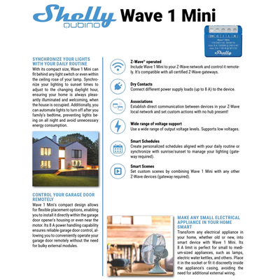Shelly Qubino Wave 1 Mini