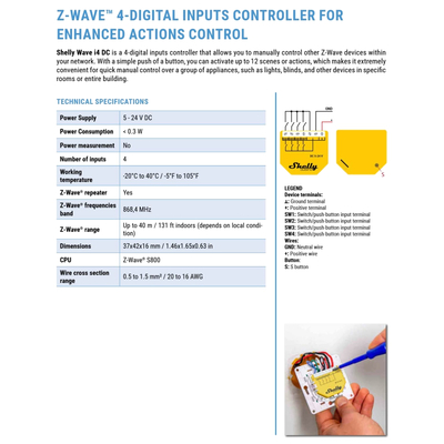 Shelly Qubino Wave i4 DC