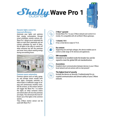 Shelly Qubino Wave Pro 1