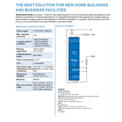 Shelly Qubino Wave Pro 1