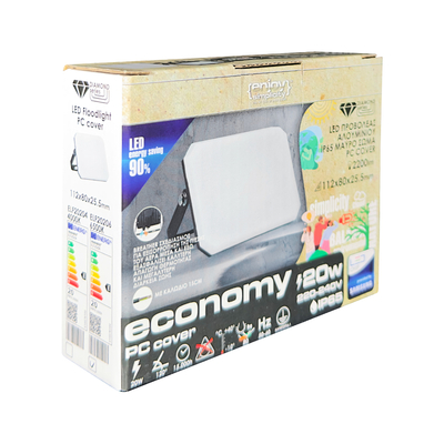 ELF20204 | LED PC OPALcover 20W|4000k|2200lm FLOODLIGHT ALUM.220-240~IP65|BLACK|{enjoysimplicity}™