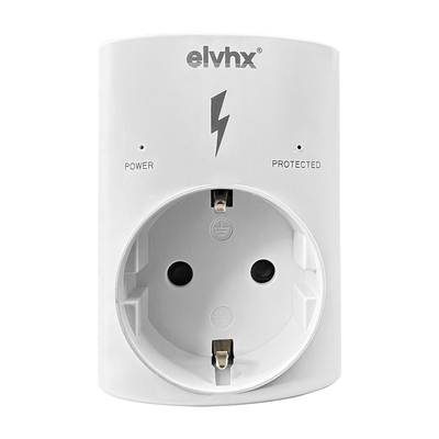 ELP38101 | ΑΝΤΑΠΤOΡ ΠΡΟΣΤΑΣΙΑΣ ΥΠΕΡΤΑΣΕΩΝmax3500W SCHUKO→1Θ SCHUKO IP20 ΛΕΥΚΟ
